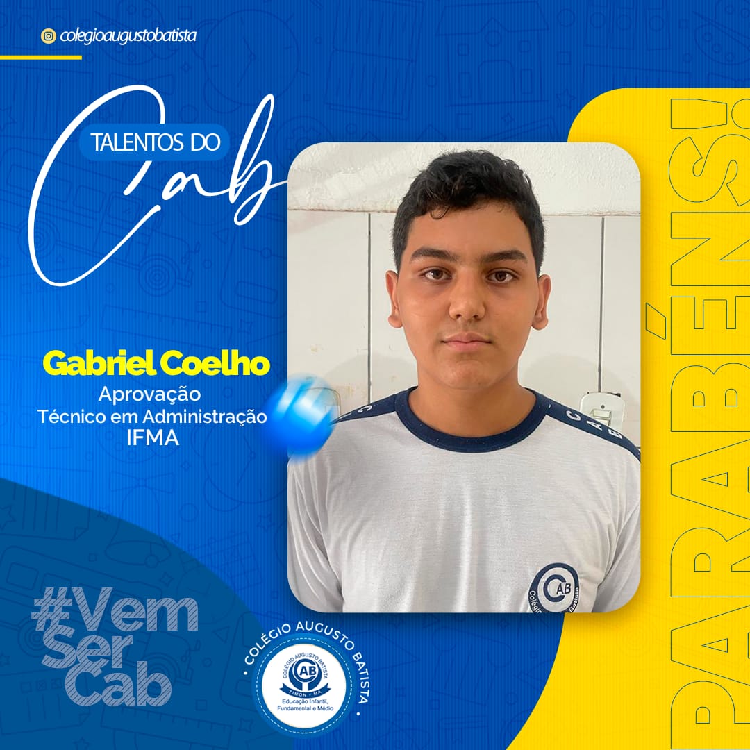 Mais uma referência para os nossos talentos do CAB!