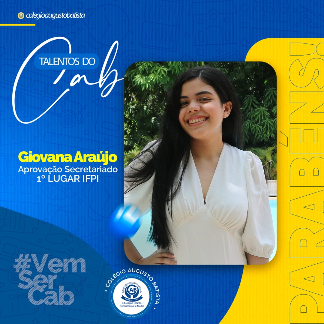 Mais uma referência para os nossos talentos do CAB!